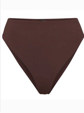 🤎SKIMS SWIM MID WAIST BIKINI BOTTOMS COCOA SIZE S